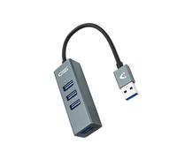 NANOCABLE 10.16.4402 - Hub USB 3.0 a 4 x USB 3.0, colore grigio, 10 cm