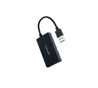 Nanocable Hub USB 3.0 10.16.4403 – 4 porte USB 3.0, USB-A/M-USB 3.0/H, nero 15 cm