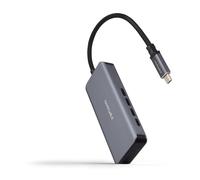 Nanocable 10.16.4504 hub di interfaccia USB 3.2 Gen 1 (3.1 Gen 1) Type-C 5000 Mbit/s Grigio