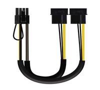 Nanocable 10.19.1201 - Cavo di alimentazione per scheda grafica 2xMOLEX 4 pin/M a PCI-E (MOLEX 6 + 2 pin) / M, 20 cm