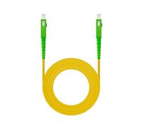 NANOCABLE 10.20.0002 - Cavo in fibra ottica per router SC/APC to SC/APC monomodale simplex LSZH, colore giallo, 2 m