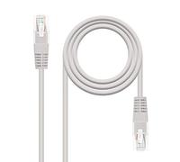 NANOCABLE 10.20.0407 - Cavo di rete Ethernet RJ45 Cat. 6 UTP AWG24, grigio, 7 mts