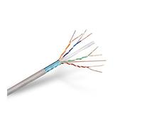 NANOCABLE 10.20.0902 - Cavo di Rete RJ45 Cat. 6 FTP AWG24 Rigido, Bobina 100 MTS, Grigio