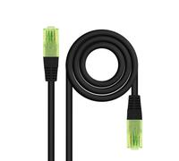 NANOCABLE 10.20.1402-BK - Cavo di rete patch, Cat.6 UTP AWG26 CCA, Nero, 2 m