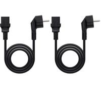 NANOCABLE 10.22.0102 - cavo di alimentazione per la CPU, CEE7/M-C13/H, 100% rame AWG18, nero, 1.5 MTS (Confezione da 2)