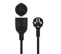 Nanocable 10.22.0603-BK prolunghe e multiple 3 m 1 presa(e) AC Interno Nero