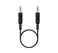 Cavo audio Nanocable Jack 3.5 maschio/maschio 30 cm Nero