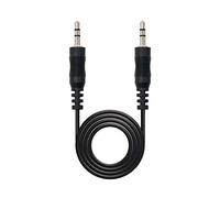 Nanocable 10.24.0120 - Cavo audio stereo, JACK 3.5/M-JACK 3.5/M, maschio-maschio, nero, 20 mts