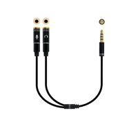 Nanocable 10.24.1202 cavo audio 0,3 m 3,5mm 2 x 3.5mm Nero - Nouvo