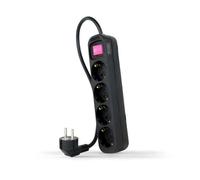 Nanocable 10.37.0004-BK prolunghe e multiple 1,4 m 4 presa(e) AC Interno Nero NEW