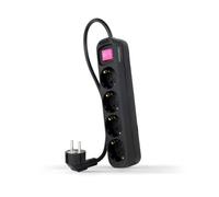 Nanocable 10.37.0004-BK prolunghe e multiple 1,4 m 4 presa(e) AC Interno Nero