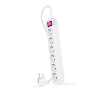 Nanocable 10.37.0006 prolunghe e multiple 1,4 m 6 presa(e) AC Interno Bianco NEW