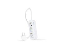 NANOCABLE 10.38.0003-NS - Multipresa con 3 uscite, 1,4 m, Bianco
