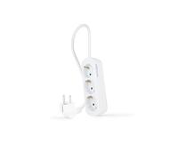 NANOCABLE 10.38.0003-NS - Multipresa con 3 uscite, 1,4 m, Bianco