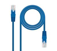 NANOCABLE CABLE RED LATIGUILLO CAT.6 UTP AWG24 AZUL 30 CM
