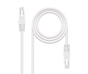 NANOCABLE CABLE RED LATIGUILLO CAT.6 UTP AWG24 BLANCO 30 CM