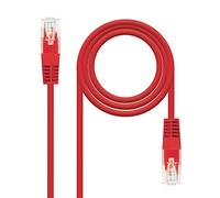 NANOCABLE CABLE RED LATIGUILLO CAT.6 UTP AWG24 ROJO 25 CM