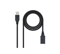 Nanocable Cavo USB 3.0 Tipo A/M-A/H Nero 3.0 m