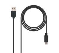 Cavo Nanocable USB tipo C a USB A maschio/maschio nero 1 m
