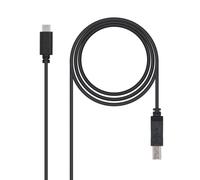Nanocable USB 2.0, cavo USB C USB B da 1 m Nero - Nouvo