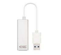 Nano Cavo 10.03.0401 - Ethernet LAN Adattatore di Rete USB 3.0 a Gigabit 10/100/1000 Mbps, Nintendo Switch, PC, laptop, Windows 10,8,7, XP, Vista, Mac OS e Linux)
