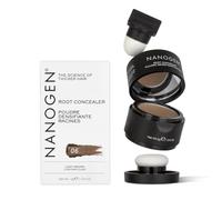 Nanogen Root Concealer - Polvere per capelli castano chiaro, 4 g | Polvere per capelli e capelli per uomini e donne. Copre i capelli grigi, nascondere l'attaccatura dei capelli. Alternativa
