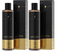 Nanoil Shampoo Micellare 300ml - shampoo per capelli, shampoo riparatore e detergente, rinforzante per capelli deboli, cura dei capelli per tutti i tipi di capelli. (Argan) (Confezione da 2)
