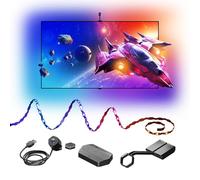 Nanoleaf 4D V2 Striscia LED Screen Mirror per TV 65", Retroilluminazione RGB Intelligente, Zigzag Flessibile con Fotocamera, Sync Musica, Wi-Fi/Bluetooth, Controllo App e Voce (Alexa/Google/Apple)