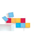 Nanoleaf Canvas Starter Kit, 9 Quadrati Pannelli Luminosi Smart LED RGBW, Applique da Parete Interno Modulari, Luci Led 16M Colori WiFi, Funziona con Alexa, Sincronia Musica e Monitor, Deco e Gaming