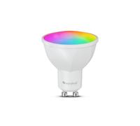 Nanoleaf Lampada LED opaca GU10 - 1 lampadina RGBCW dimmerabile, sincronizzazione dello schermo, 400 lumen, app WiFi Blutooth, controllo vocale (Compatible con Alexa, Apple Home)