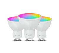 Nanoleaf Lampada LED opaca GU10, 3 lampadine RGBCW dimmerabili, 16 milioni di colori, 400 lumen, controllo vocale WiFi Bluetooth (Compatible con Alexa, Apple), decor soggiorno e camera da letto