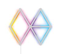 Nanoleaf Lines Starter Kit 60 gradi, 9 barre luminose intelligenti LED RGBW - retroilluminato modulare Wi-Fi cambia colore luci da parete, musica e sincronizzazione schermo, funziona con Alexa Google