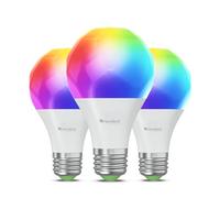 Nanoleaf Matter Essentials 3 Lampadine LED E27 RGBW Smart e Dimmerabile - Luci Led 16M Colori, Matter over Thread, Bluetooth, Funziona con Google Home Apple, Sincronia Musica e Monitor, Casa e Gaming