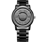 NANOLEAF Orologio a levitazione magnetica, unisex, con numeri romani, creativo, a levitazione magnetica, quadrante impermeabile, al quarzo, da uomo, nero