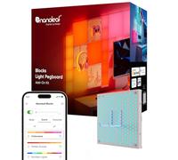 Nanoleaf Pacchetto di Espansione Blocks | 1 Tavoletta Luminosa (Richiede Kit Iniziale), Pannelli Decorativi RGBW per Pareti, Luce Diffusa Temperatura Colore Regolabile 1200K a 6500K (23,1 x 23,1 cm)