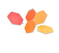 Nanoleaf Shapes Hexagon Starter Kit, 5 Esagoni Luminosi LED RGBW Smart - Applique da Parete Interno Modulari, Luci Led 16M Colori WiFi, Funziona con Alexa, Sincronia Musica e Monitor, Deco e Gaming