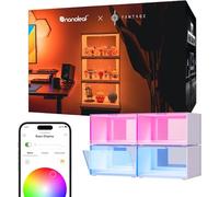 Nanoleaf Smart LED Shoe Boxes Sneaker Display Case, Stackable Shoe Storage Organizers, Collection Crate, Figures & Collectibles Showcase (4-Pack Starter Kit)