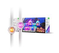 Nanoleaf Smart RGBICW Outdoor Wall Lights Starter pack (15 m), multicolore e bianco caldo/freddo, app Wi-Fi per scene personalizzate, controllo vocale (funziona con Alexa, Apple, opaco), IP67