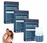 NanoLipo HardX Performance Ampoules, gocce avanzate per uomo, mostra il fascino maschile ,3pcs