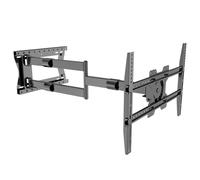 Nanook 2100 supporto da parete per TV a braccio lungo per TV da 42-75 pollici, Estensione extra lunga fino a 100 cm, Capacità di carico fino a 60 kg, Girevole fino a 180°, Max. VESA 600x400, Nero