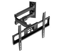 Nanook SOLID+ Staffa TV Girevole e Inclinabile da Parete per 32-65 Pollici | Girevole 180° | Inclinabile 15° | Portata 35 kg | Universale | VESA 400x400 | Montaggio facile
