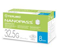 Nanopass Ago Per Penna Da Insulina 32,5G 8 mm 100 Pezzi