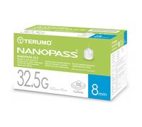 Nanopass Ago Per Penna Da Insulina 32,5G 8 mm 100 Pezzi