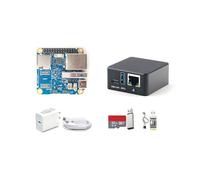 NanoPi Neo3 Plus Mini Router Single Board Computer, RK3528A Quad-Core, 2GB DDR4 RAM, porte Ethernet Gbps, USB 3.0, Support FriendlyWrt/Ubuntu/Debian, ideale per Gateway NAS/IoT (kit completo, 2GB RAM)