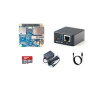 NanoPi Neo3 Plus Mini Router Single Board Computer, RK3528A Quad-Core, 2GB DDR4 RAM, porte Ethernet Gbps, USB 3.0, Support FriendlyWrt/Ubuntu/Debian, ideale per Gateway NAS/IoT (kit completo, 1GB RAM)