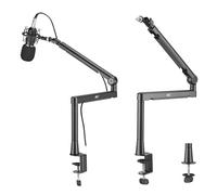 NanoRS RS471 Supporto microfono Braccio Universale per asta Microfonica Rotazione 360 gradi Altezza regolabile per Studio Streaming Uso Professionale
