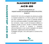 NANOSTOP ACS-20 liquido sigilla perdite Impianti Sanitari 1 - 5 LT