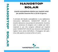 NANOSTOP SOLAR liquido sigilla perdite pannelli solari 1 lt