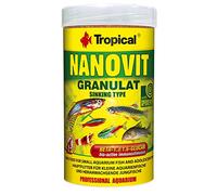NANOVIT GRANULAT 250ml / 175g - Mangime per avannotti e Piccoli Pesci d'acquario sotto Forma di granuli affondanti
