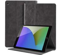 NANRUIL Custodia per iPad mini da 7,9 pollici e iPad mini 1./2./3./4./5.Gen 2012/2013/2014/2015/2019 in vera pelle, custodia per tablet, auto guardia/sonno, grigio